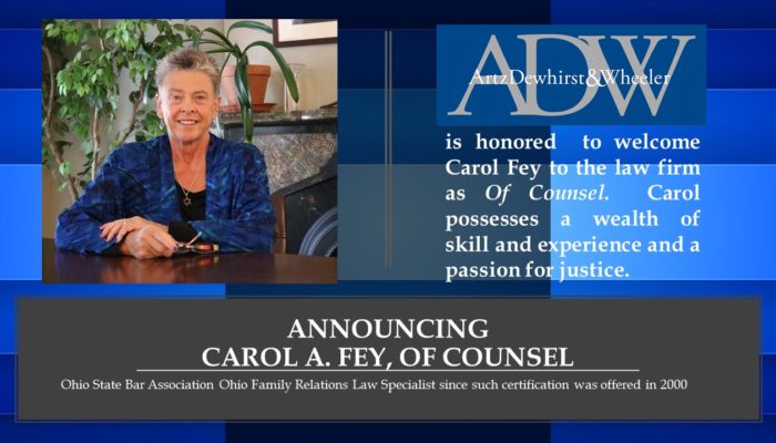 Carol A. Fey, of Counsel - Artz, Dewhirst & Wheeler - Attorneys at Law - Columbus, Ohio - 2